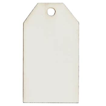 Dřevěný štítek White