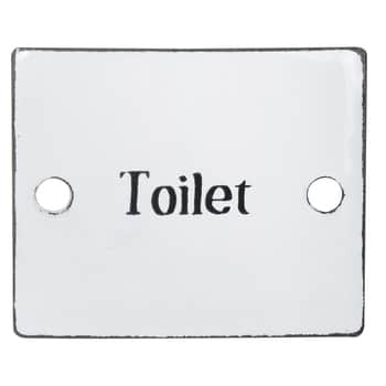 Smaltovaná retro cedulka Toilet