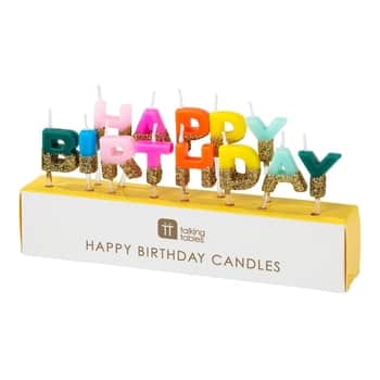 Dortové svíčky Happy Birthday