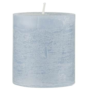 Svíčka Rustic Candle Light Blue 7,5 cm