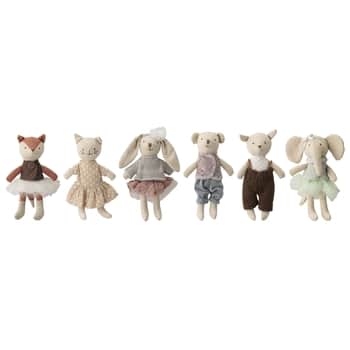 Textilné hračky Animals – set 6 ks