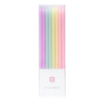 Dortové svíčky Pastel Candles 16 ks