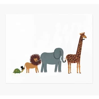Umělecký tisk Animal Parade 20,4 x 25,5 cm