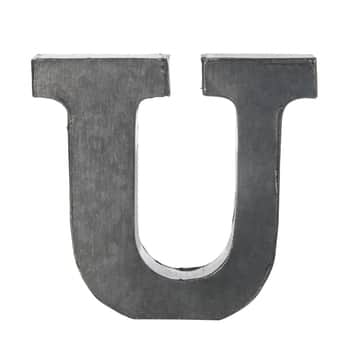 Plechové písmeno U, 5,5 cm