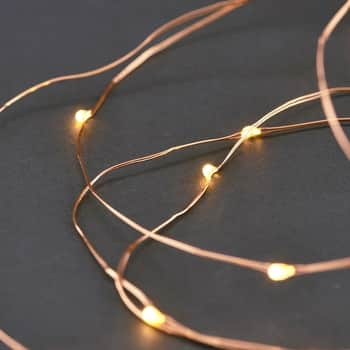 Světelný LED drátek s časovačem Copper - 10 m