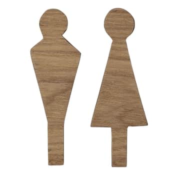 Drevený panáčik na WC dveře Wood Nature