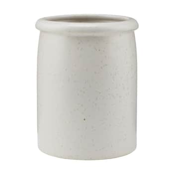 Kameninová nádoba Pion Grey/White 15 cm