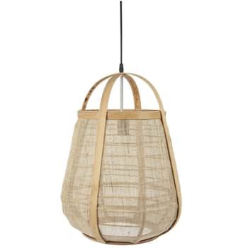 Závesná drevená lampa Hessian