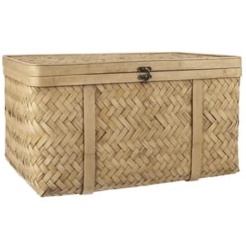 Úložný kôš s vekom Bamboo