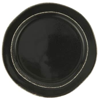Kameninový tanier Black Dunes 22 cm