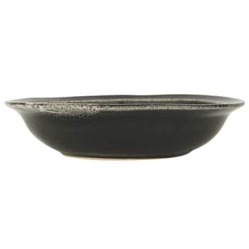 Kameninový polévkový talíř Black Dunes 20 cm