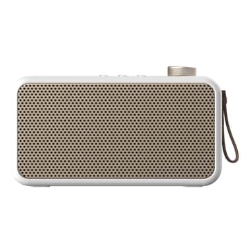 Rádio a Bluetooth reproduktor 2v1 aTUNE White/Champagne