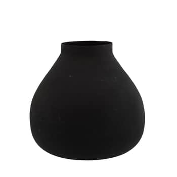 Dekoratívna váza Iron Matt Black 22 cm