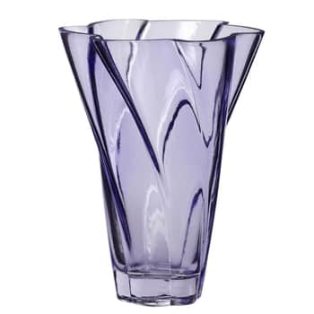 Skleněná váza Purple 18 cm