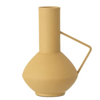 Kovová váza Yellow Metal 21 cm