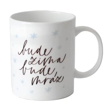 Porcelánový hrnek Bude zima bude mráz 350 ml