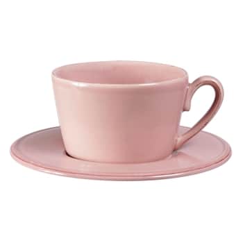 Keramický hrnek s podšálkem Constance Rose 350 ml