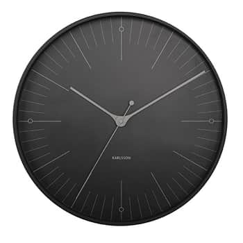 Nástěnné hodiny Index Black 40 cm
