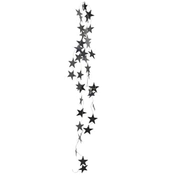 Girlanda s hviezdičkami Star Black 250cm