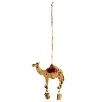 Závěsná vánoční dekorace Camel Antique Gold