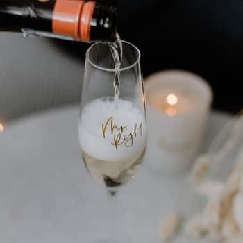 Pohár na sekt Mr. Right