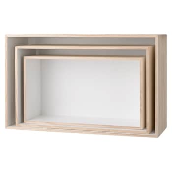 Nástenný box Nature Oblong White