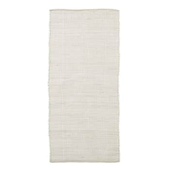 Bavlněný koberec Chindi White 160x70 cm