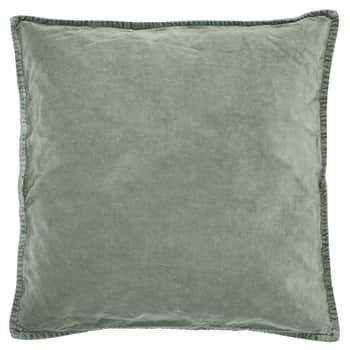 Sametový povlak na polštář Velvet Olive 52×52 cm