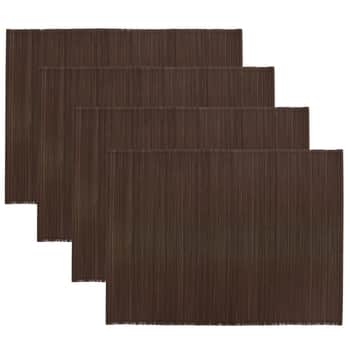 Bambusové prestieranie Bamb Brown - set 4 ks