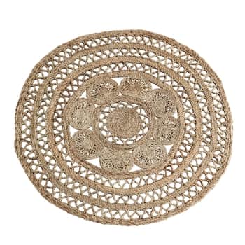 Jutový koberec Jute Round Braided 120 cm