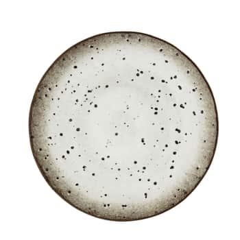 Kameninový talíř White Brown 22 cm