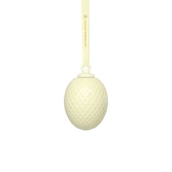 Porcelánová dekorace Rhombe Easter Egg Yellow