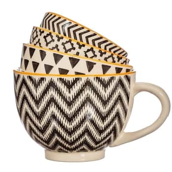 Miska s odměrkou Geometric - set 4ks