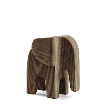 Dřevěný slon Baby Elephant Smoke Stained Ash