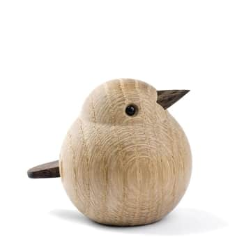 Dřevěný ptáček Mini Sparrow Natural Oak