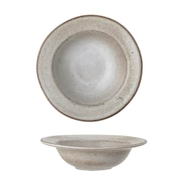 Těstovinový keramický talíř Sandrine Grey 22 cm