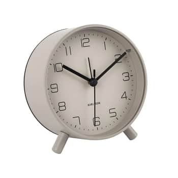Designový budík Lofty Matt Warm Grey
