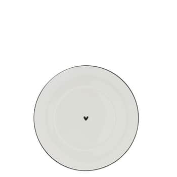 Porcelánová podšálka Black Heart 15cm