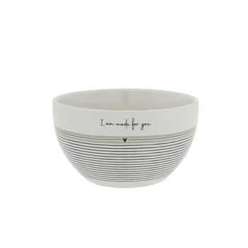Porcelánová miska White/Stripe Made For you