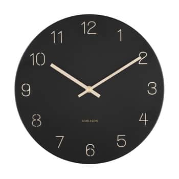 Nástěnné hodiny Charm Black 30cm