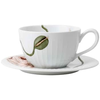 Porcelánová šálka s podšálkou Hammershøi Poppy 380 ml