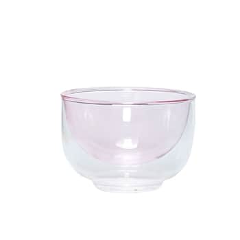 Sklenená miska Clear Pink