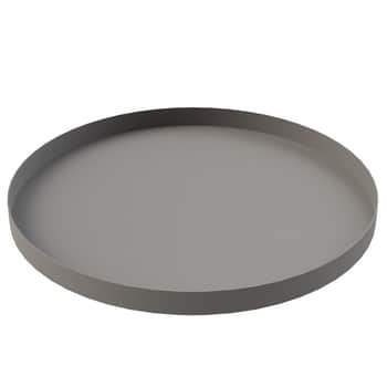 Kovová dekoratívna tácka Circle Grey 30 cm