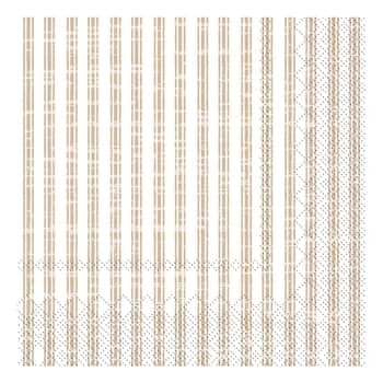 Papírové ubrousky Stripes Linen - 20 ks