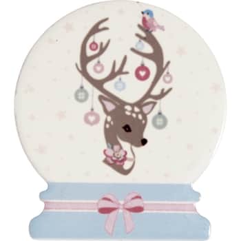 Keramický magnet Dina Pale Pink - set 4 ks