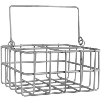 Kovový košík s přihrádkami Grey