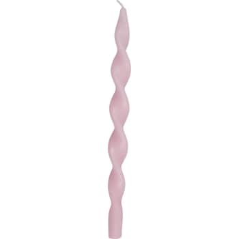 Vysoká svíčka Light Twisted Pink Large - set 2 ks