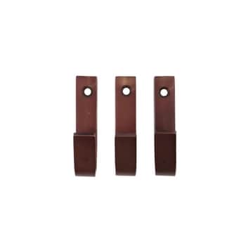 Kovový háčik Bath Browned Brass - Set 3 ks