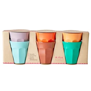 Melaminové šálky Bright 250 ml - Set 6 ks