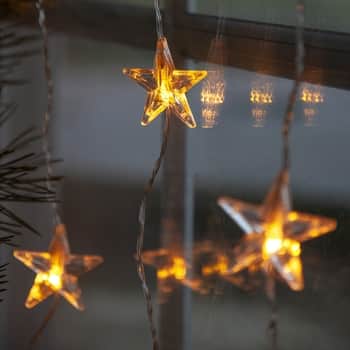 Světelný LED řetěz s hvězdami Star Curtain 180 cm